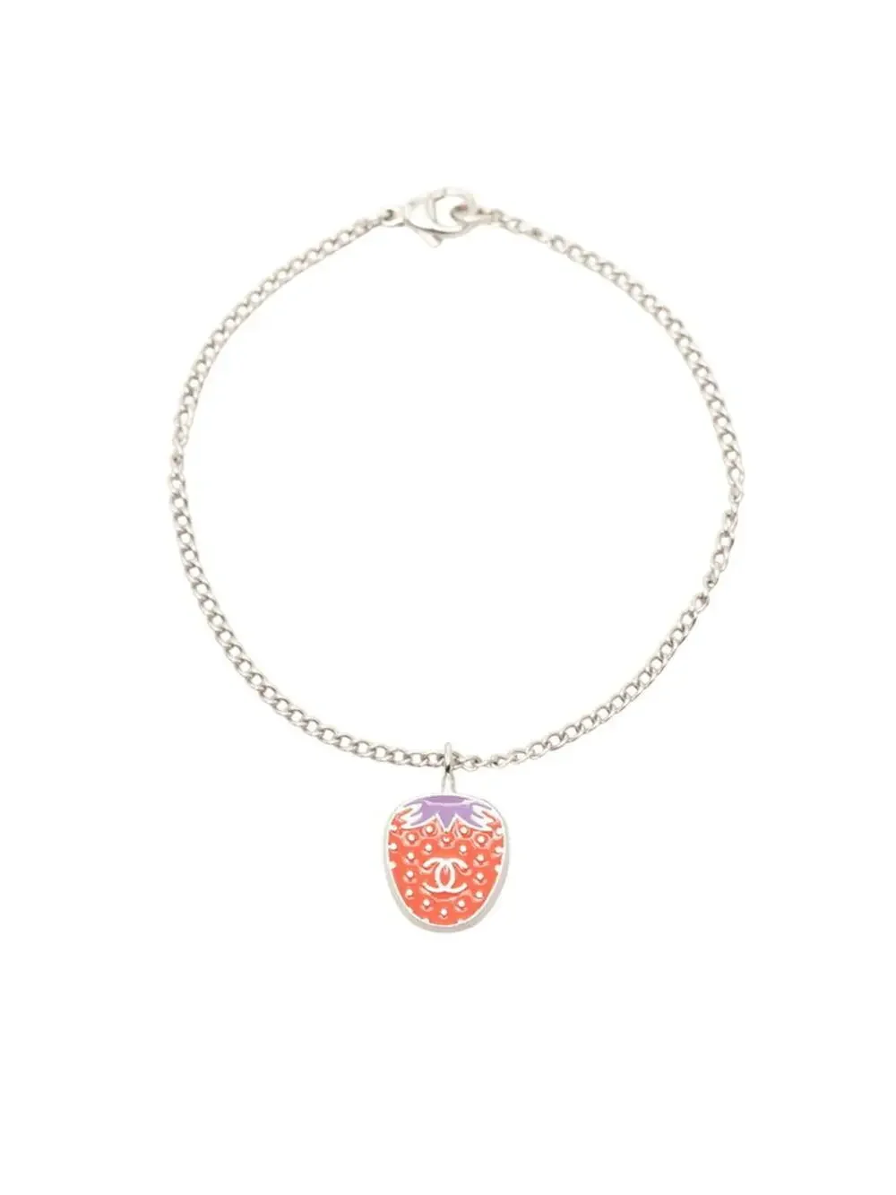 Chanel Cc Logo Chain Bracelet Silver- #287779C61B
